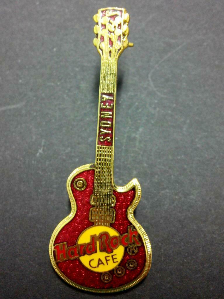 Rare Vintage Hard Rock Cafe Guitar Sydney Pin Badge F/S (B246)