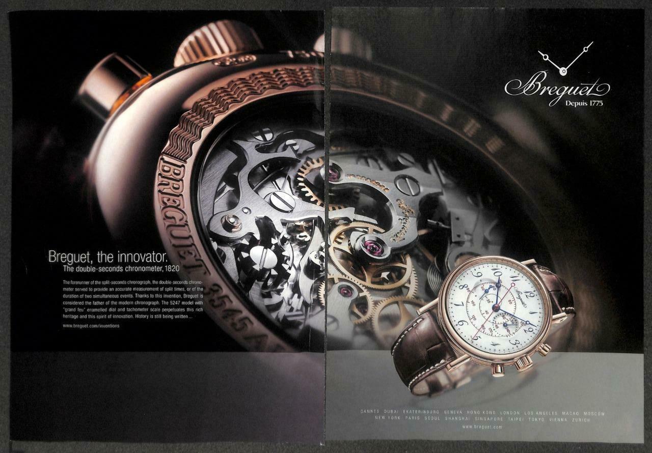 Vintage 2011 Breguet Watch Magazine Advertisement Print Ad x 2 (P985)