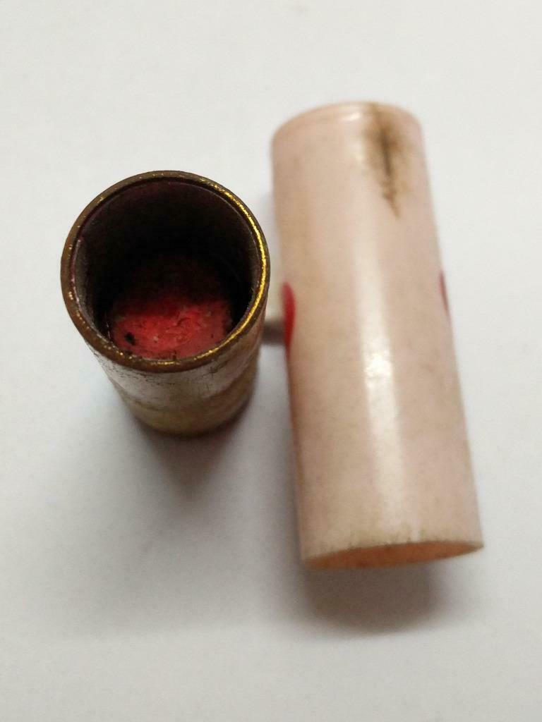 Vintage Old Used Obsolete HR Cute Logo Cosmetics Lipstick Case (B597)