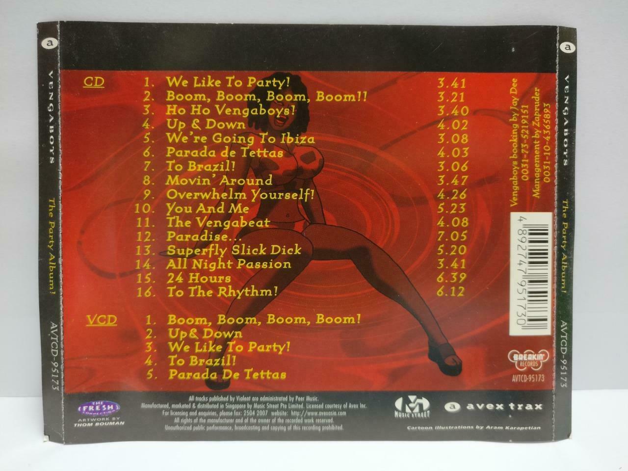 Vengaboys The Party Album Disco Dance Rare Singapore CD + Video VCD (CDS062)