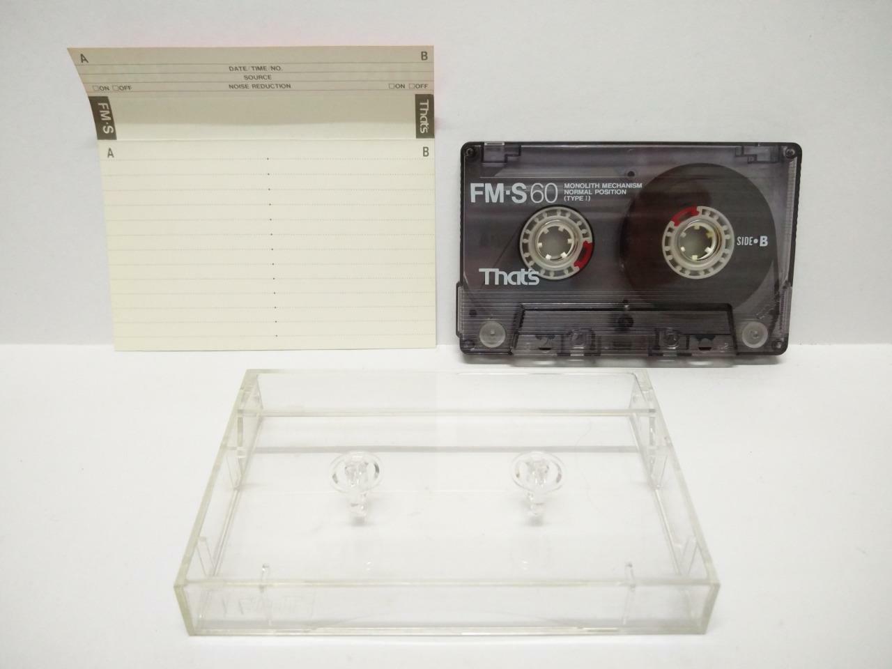 Used Blank Tapes That's FMS60 Monolith Mechanism Cassette Tape x 01 (CT037)