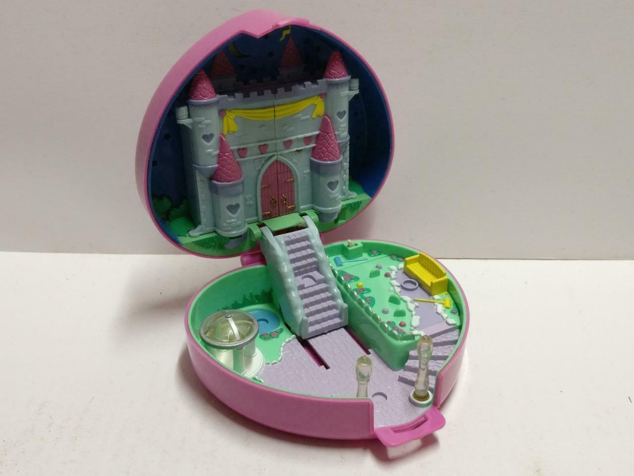 Vintage Polly Pocket 1992 Bluebird Castle Pink Heart Compact Only (FTY072)