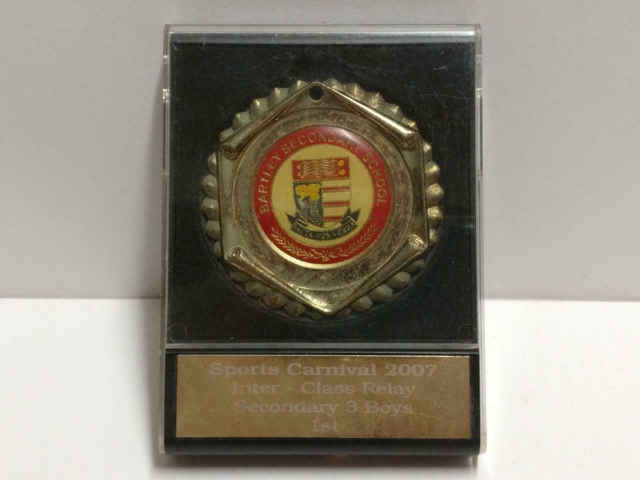Singapore Bartley Secondary School Sports Carnival 2007 Medal w/ Box (C097)