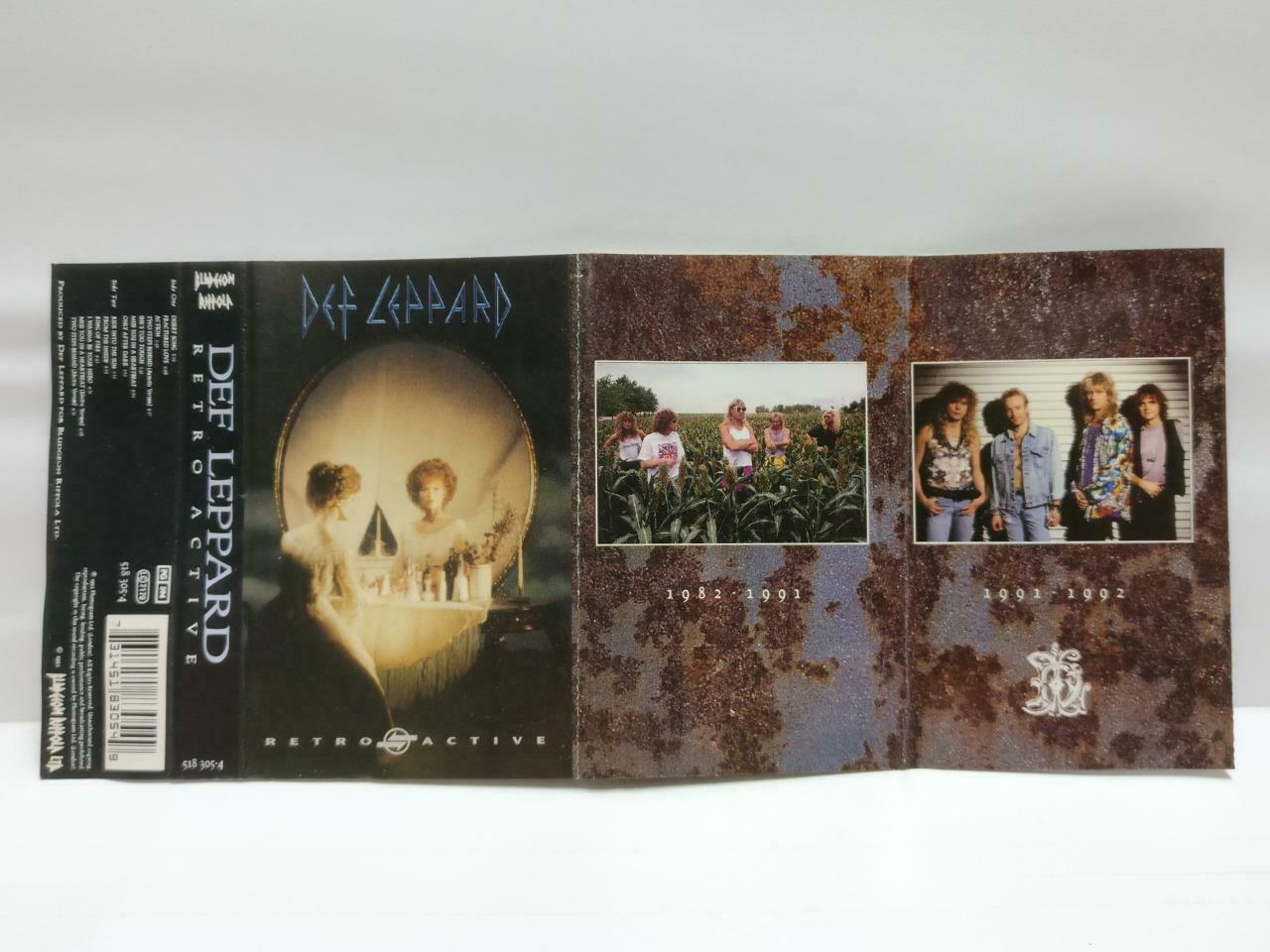 Def Leppard Retro Active 1993 Mega Rare Malaysia English Cassette CT542