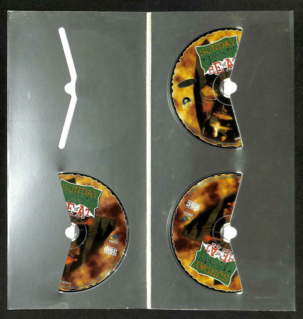 WWE WWF Wrestling Sunday Night Heat 2000 Malaysia 3x VCD Video CD OOP (A1421)
