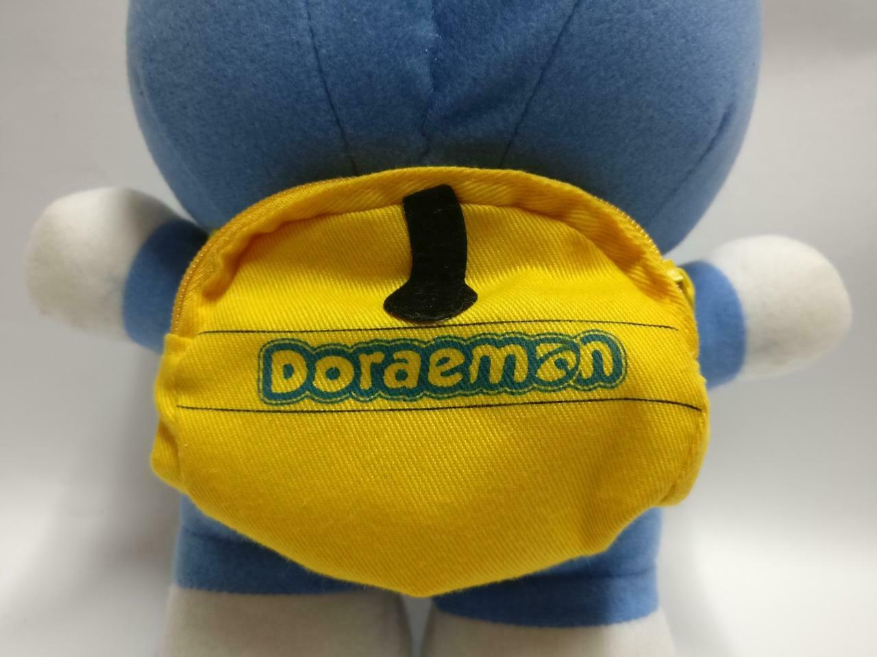 Doraemon With Backpack Red Hat Cap 9" Plush Soft Toy F/S (PTY009)