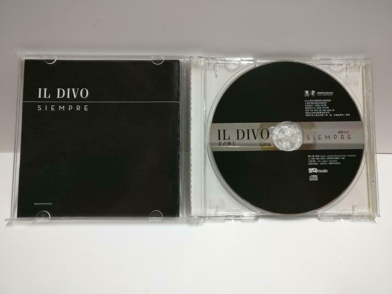 Il Divo Siempre 2006 China CD with Shanghai 2007 Promo Concert Card CD1139 D