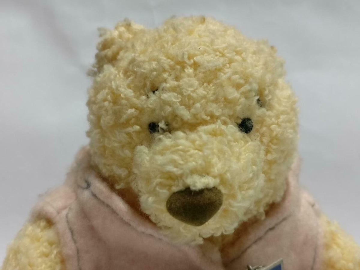 Rare Disney Winnie The Pooh Cute Class Prefect 4" Plush Soft Toy F/S (PTY124)