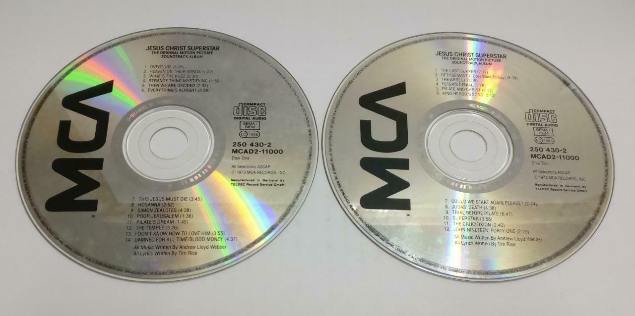 Jesus Christ Superstar Movie OST 1973 Rare Germany English 2x CD (CDS257)