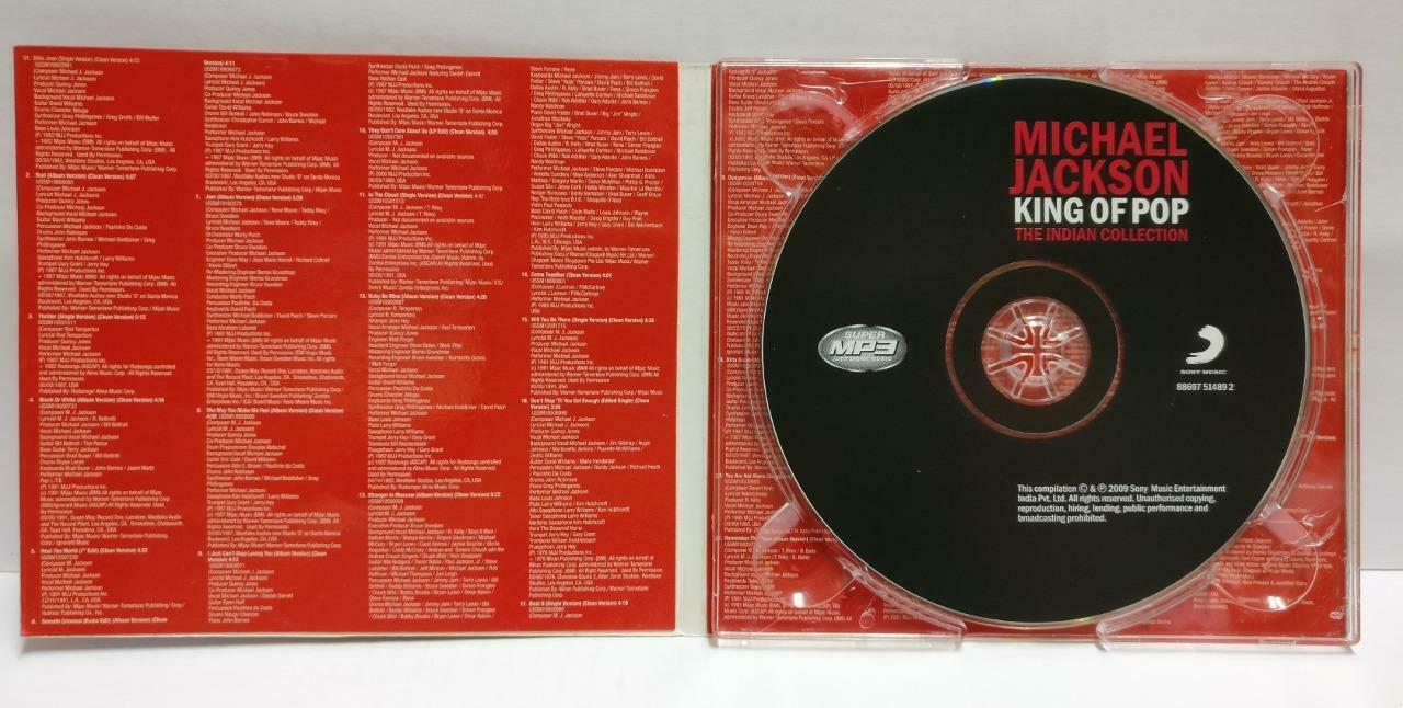 New Unsealed Cool Michael Jackson MJ King Of Pop Sony 2009 MP3 India CD CD952