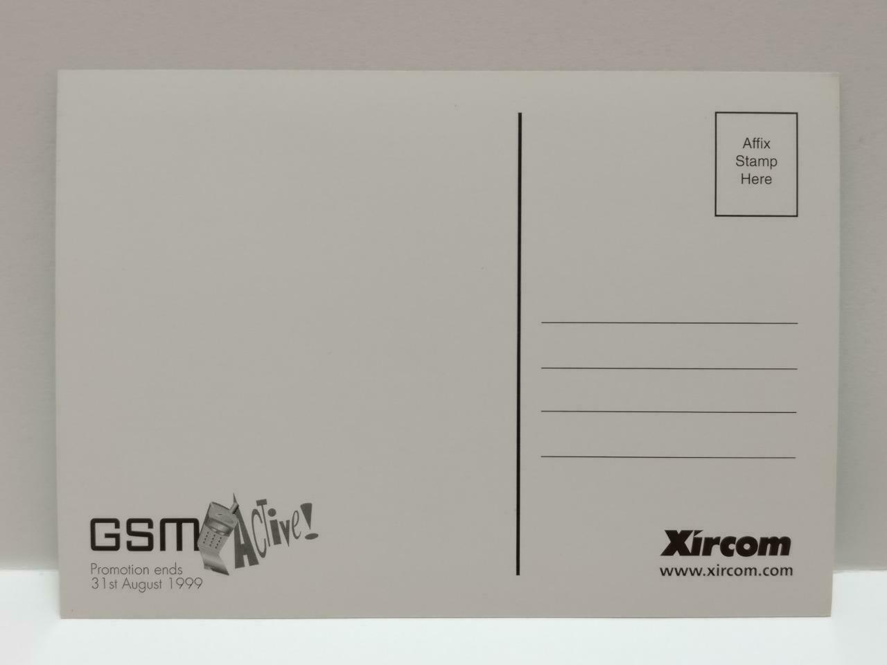 LUCKYPIGEON888 Xircom GSM Mobile Ad Toilet Seat 1999 Singapore Postcard (E0126)