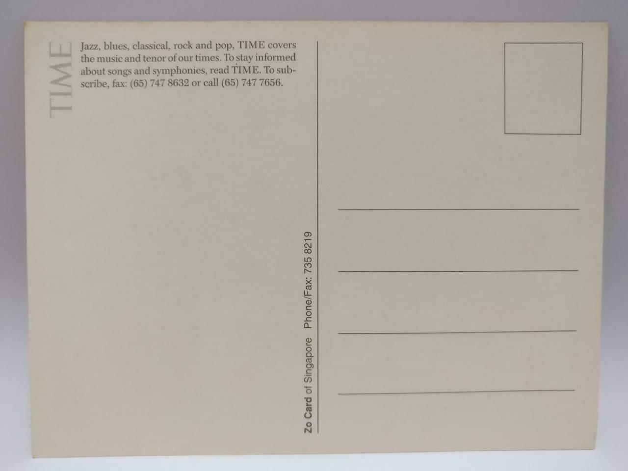 LUCKYPIGEON888 Time Magazine Trumpet Wynton Marsalis Singapore Postcard (E0002)
