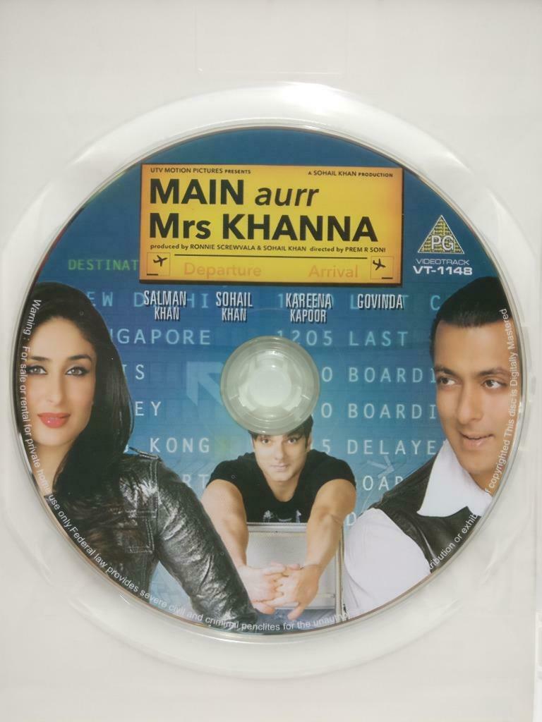 India Bollywood Movie Main Aurr Mrs Khanna Salman Khan Video CD VCD CD1021