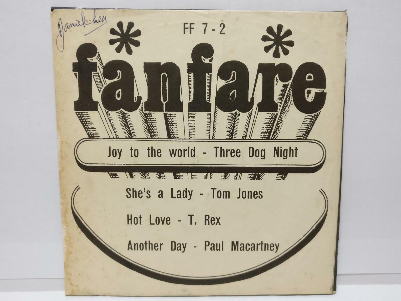 Rare Marc Bolan Trex T.Rex Unique Fanfare Cover & Label Singapore 7" EP EP045