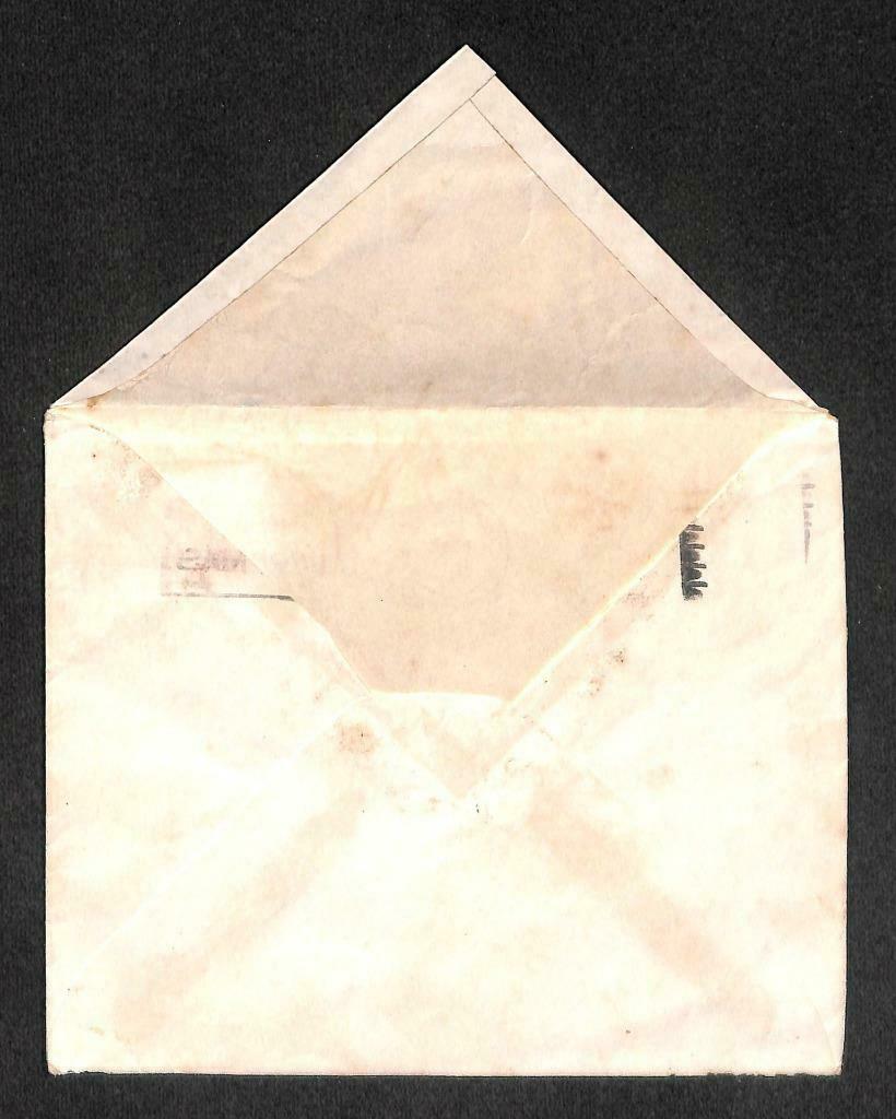 1957 Singapore 4 Cents Malaya Ship Queen Elizabath Stamp Chop Mail Cover (C1426)