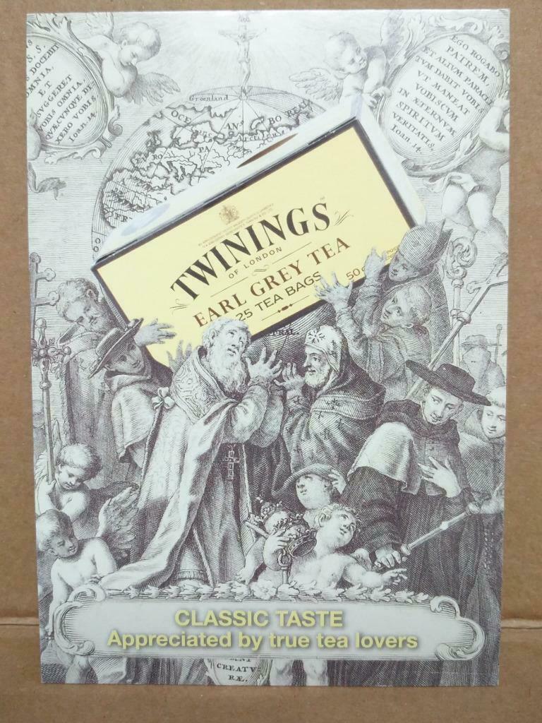 LUCKYPIGEON Twinings Of London Earl Grey Tea Bags Ad Postcard (C2069)