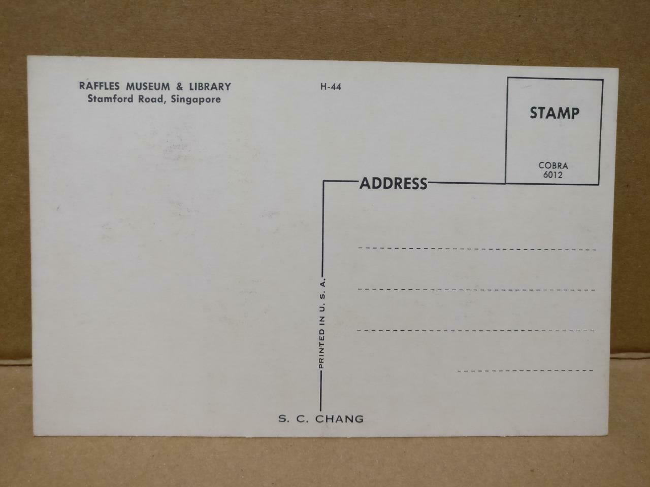 LUCKYPIGEON Raffles Museum & Library Stamford Road Singapore Postcard (C1846)