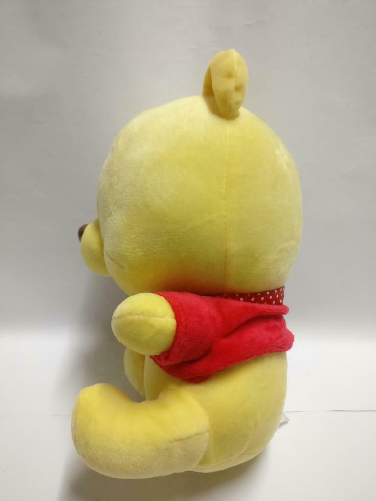 Disney Cute Winnie The Pooh Red Ribbon 8" Plush Soft Toy F/S (PTY076)