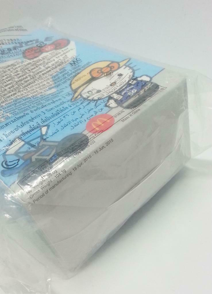 Rare New Singapore Mcdonald's Hello Kitty Soft Toy Trishaw Uncle w/Box (A631)