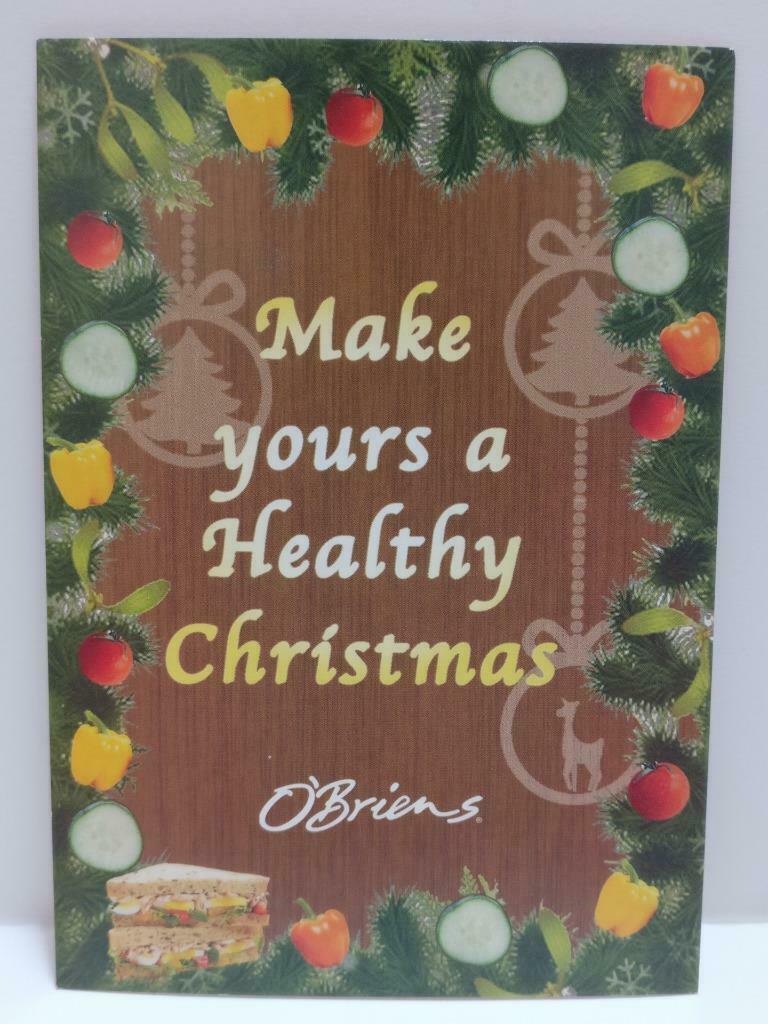 LUCKYPIGEON888 O'Briens Cafe Christmas Bread 2013 Singapore Ad Postcard (E0413)