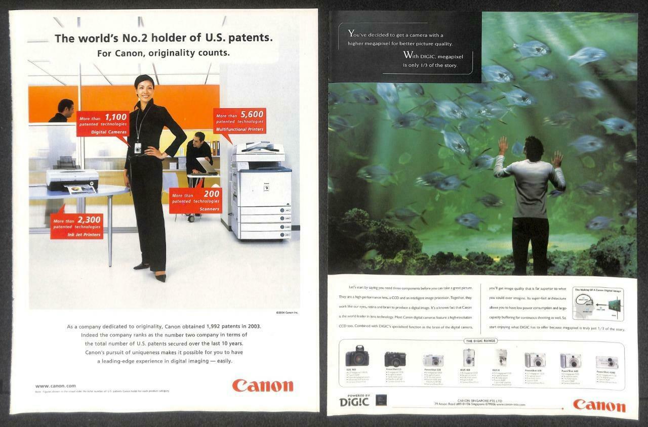 Vintage Canon Camera Copier Printer Magazine Advertisement Print Ad x 9 (P905)