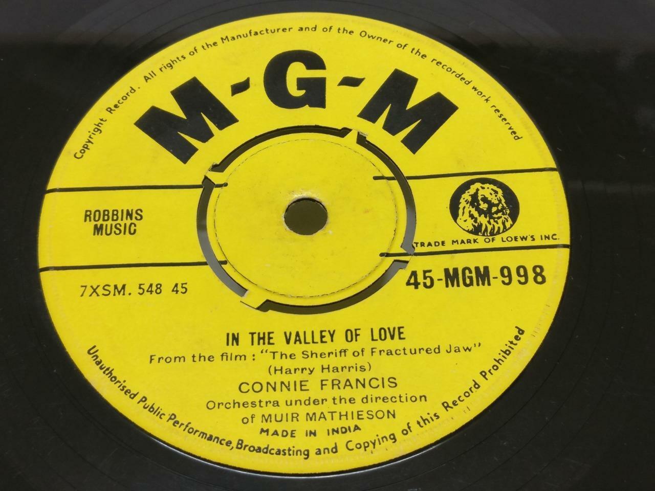 Connie Francis You Always Hurt The One You Love India 7" EP  (EP031)