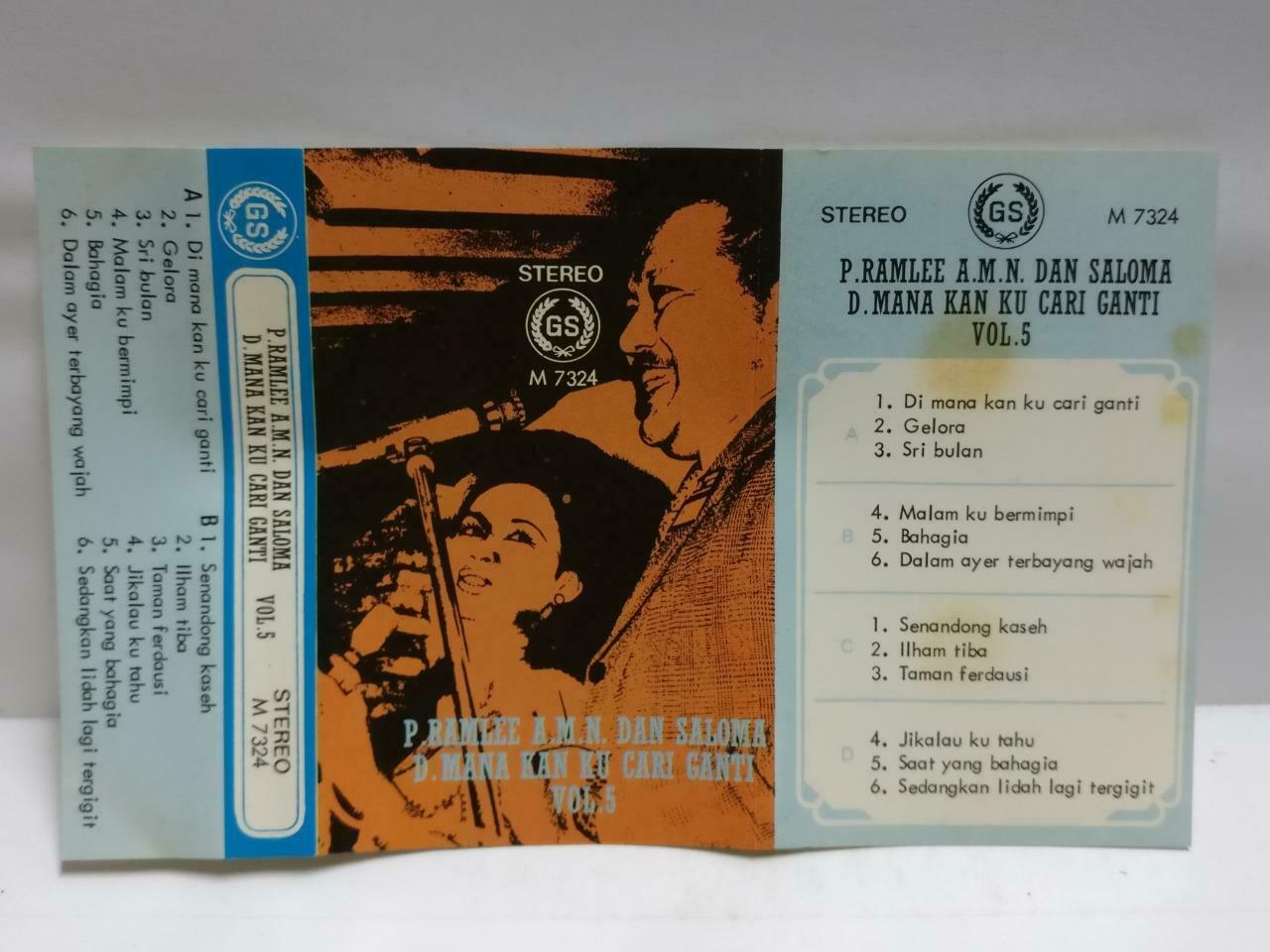 Malaysia Malay Tan Sri P. Ramlee & Saloma Rare Singapore Melayu Cassette CT766