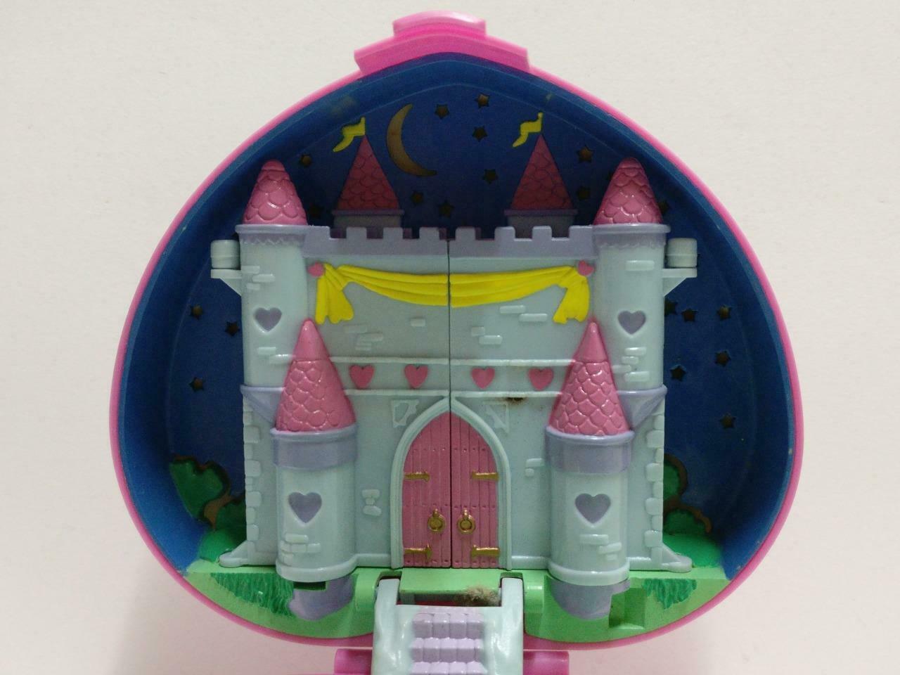 Vintage Polly Pocket 1992 Bluebird Castle Pink Heart Compact Only (FTY072)