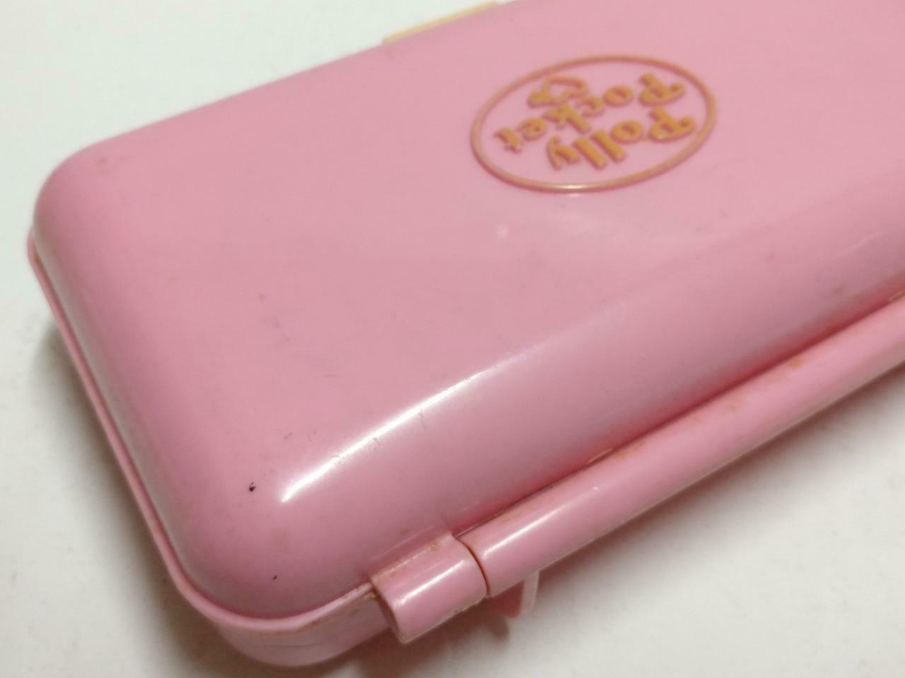 Vintage Polly Pocket 1990 Bluebird Rectangle Pink Compact Only (FTY074)