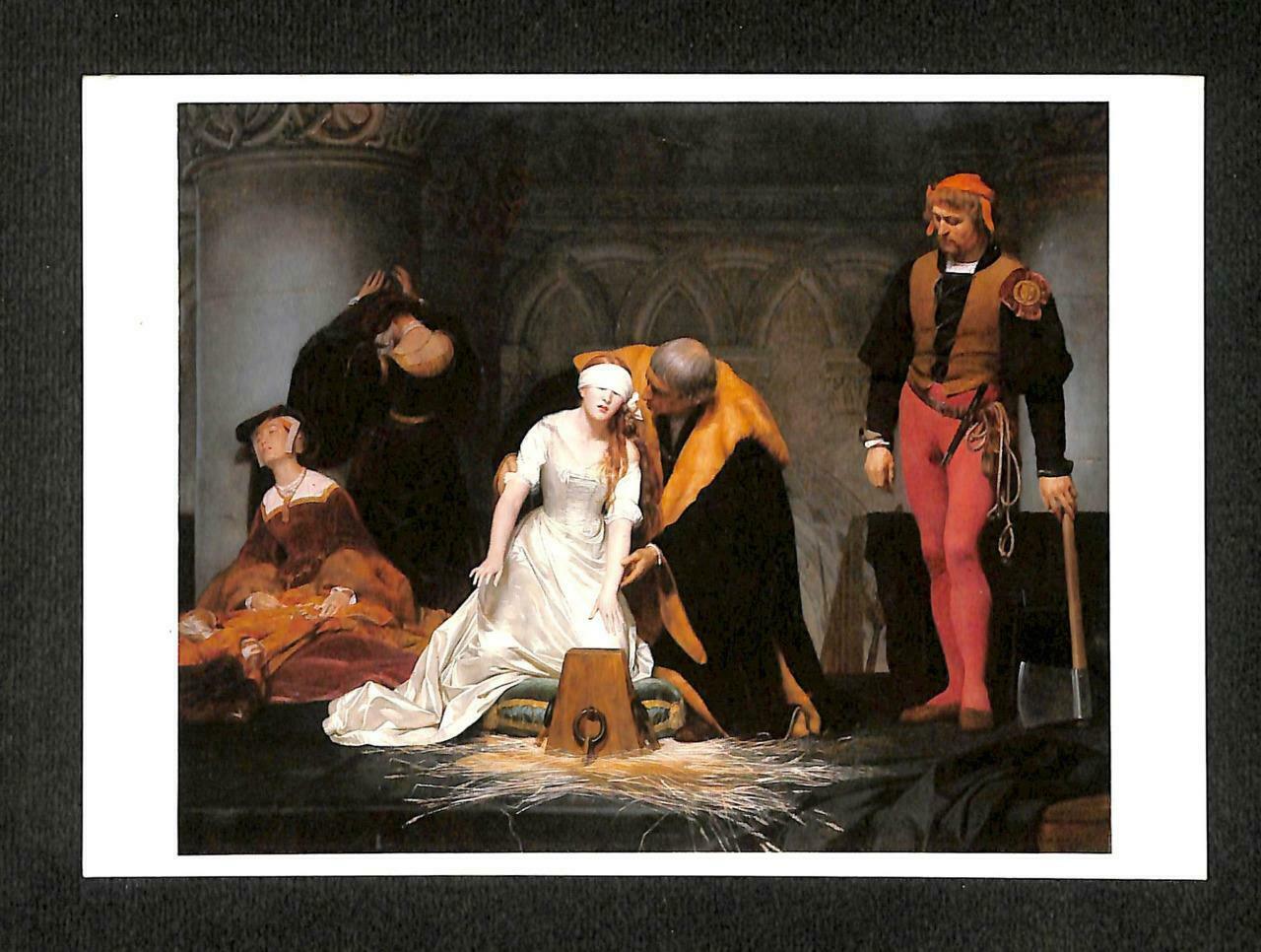 LUCKYPIGEON The Execution Of Lady Jane Grey Painting Britain Postcard (C1578)