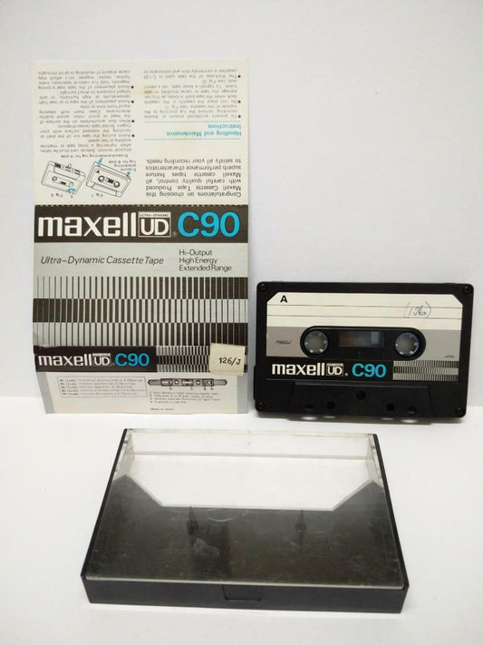 Used  Blank Tapes! Maxell UD C90 Ultra-Dynamic Japan Cassette Tape x 01 (CT040)