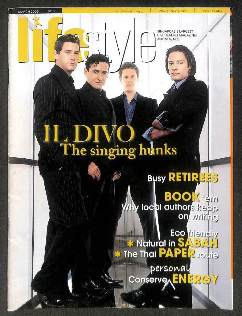 Singapore Lifestyle Magazine 2006 IL Divo Classical Singing Hunks F/S M121 E