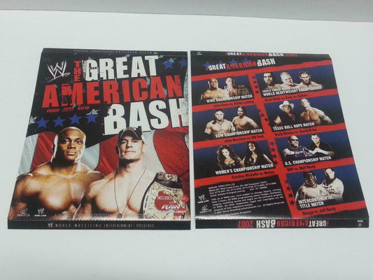 WWE WWF Wrestling The Great American Bash 2007 Singapore Only 4x VCD OOP (A833)
