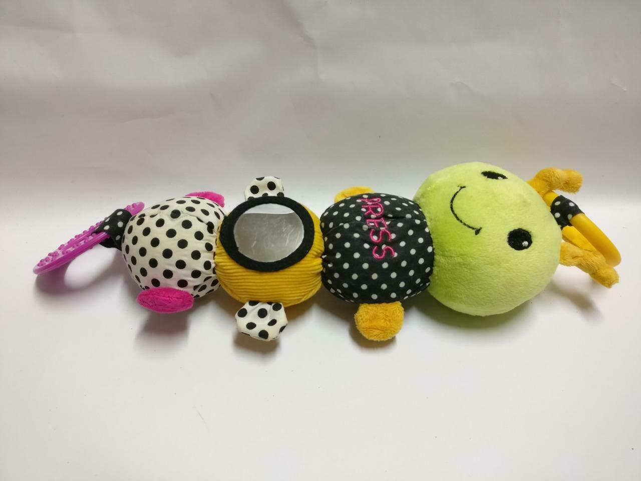 Cute Caterpilla Hanging Toy With Mirror 13" Plush Soft Toy F/S (PTY119)