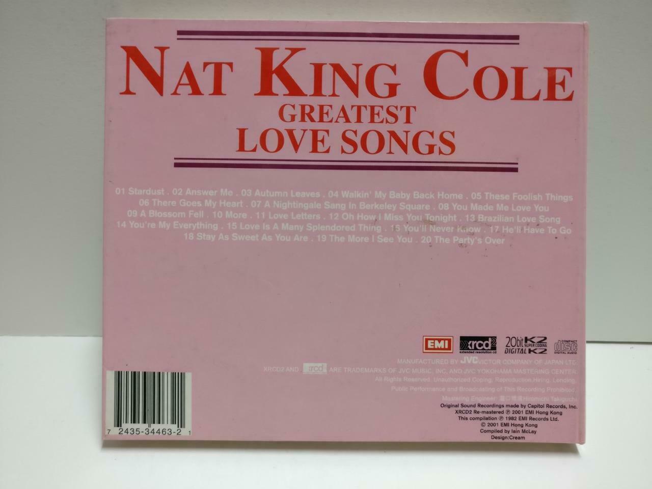 XRCD EMI Nat King Cole Greatest Love Songs 2001 Japan English CD CD1152 D