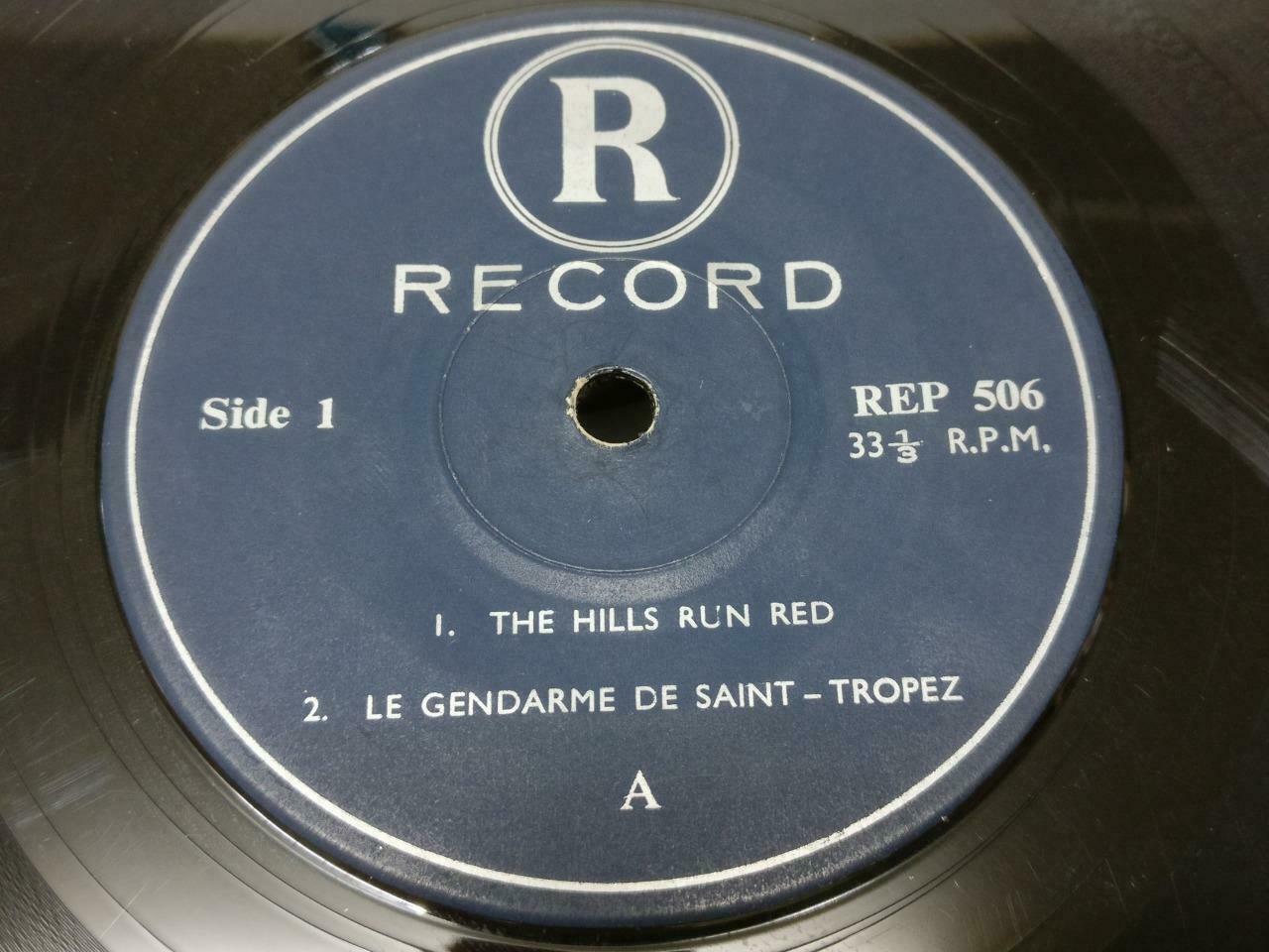 Rare Clint Eastwood Cover & Label The Hills Run Red Movie OST English 7" EP 163