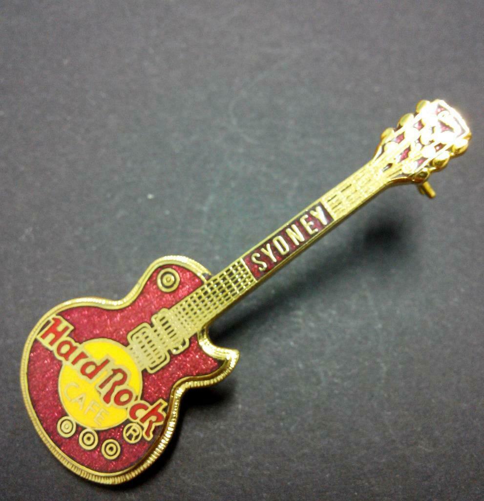 Rare Vintage Hard Rock Cafe Guitar Sydney Pin Badge F/S (B246)