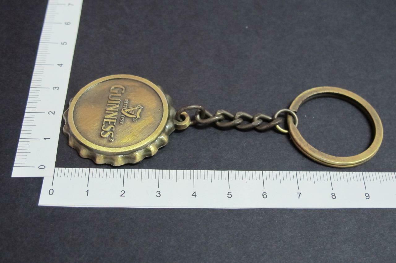 Vintage Rare Guinness Beer Bottle Cap Keychain Keyring Key Chain (A007)