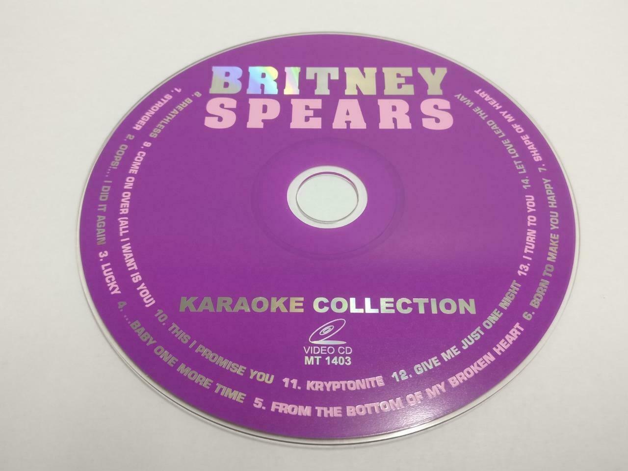 Britney Spears On Cover Only Karaoke Collection Singapore Video CD VCD (CDS002)