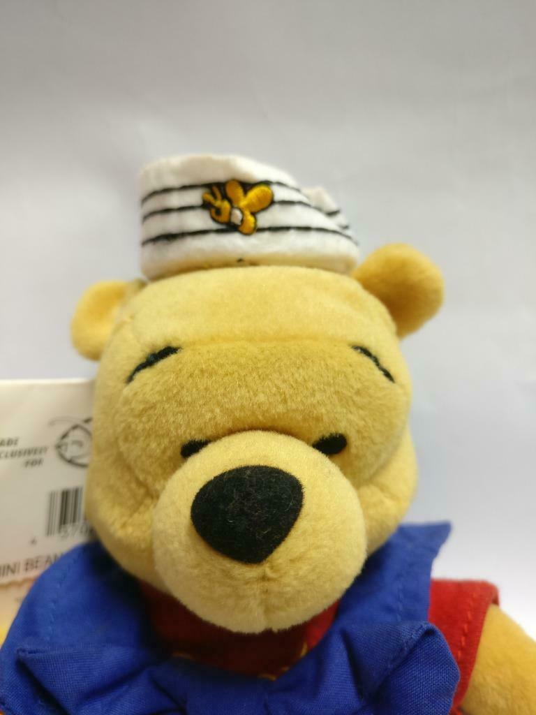 Winnie The Pooh Mini Beanbag Sailor Disney Souvenir Plush Soft Toy F/S (PTY122)