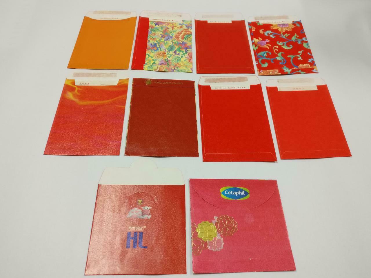 10 pcs Chinese New Year Red Packet Pocket Envelope Flowers Peony Tiger (C2151)