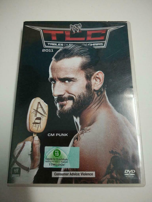WWE WWF Wrestling CM Punk Mark Henry Triple H TLC 2011 Singapore Only DVD A861
