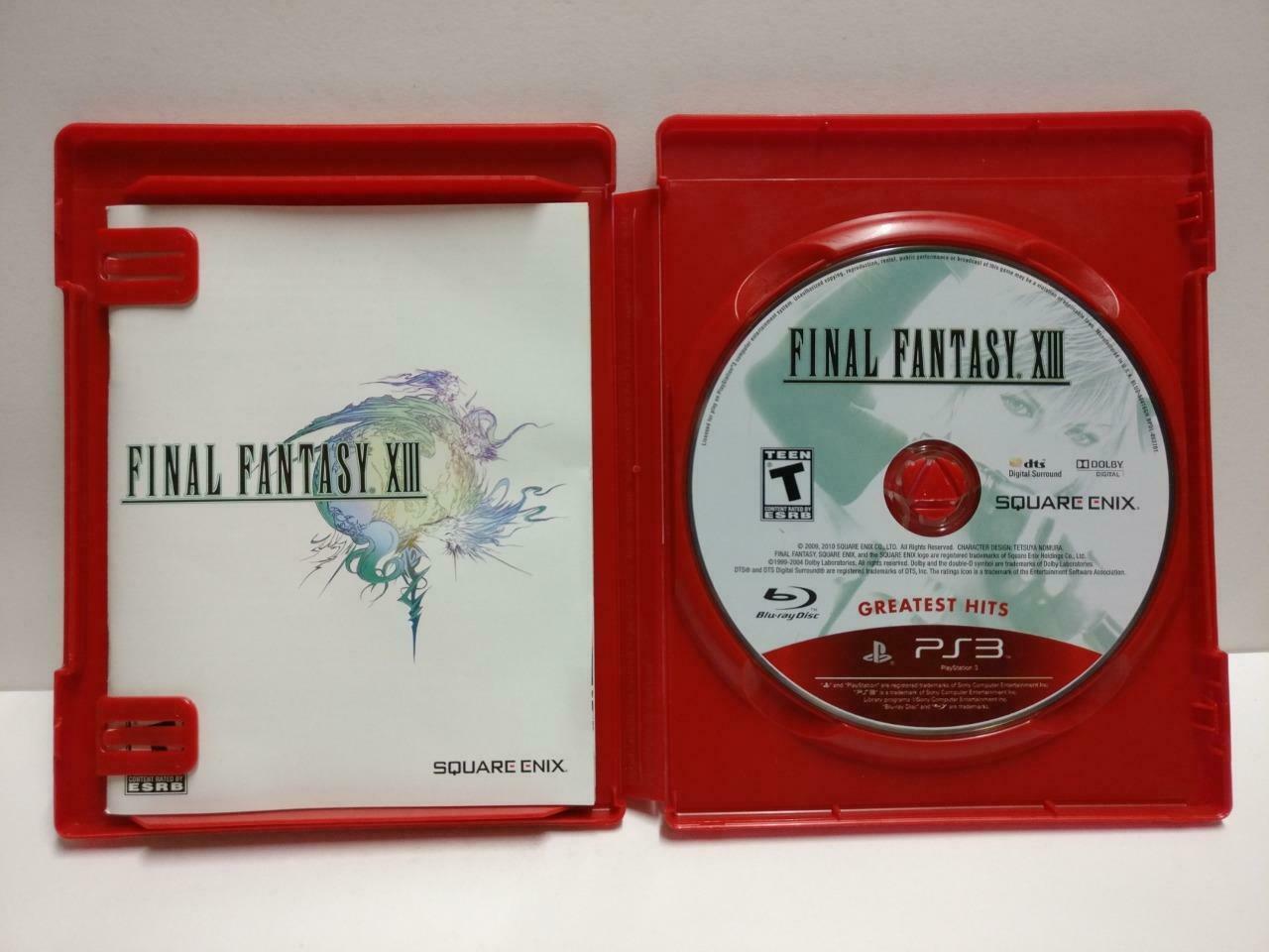 Sony PlayStation3 PS3 Final Fantaxy XIII 2010 Game Disc w/ Booklet (GA388)