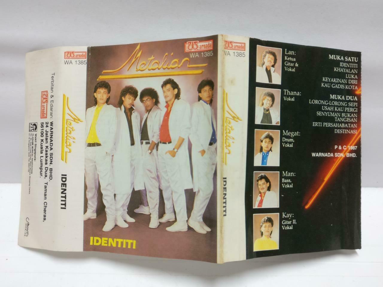 Rare Malaysia Malay Rock Band Identiti Metalian 1987 Singapore Melayu Cassette CT722