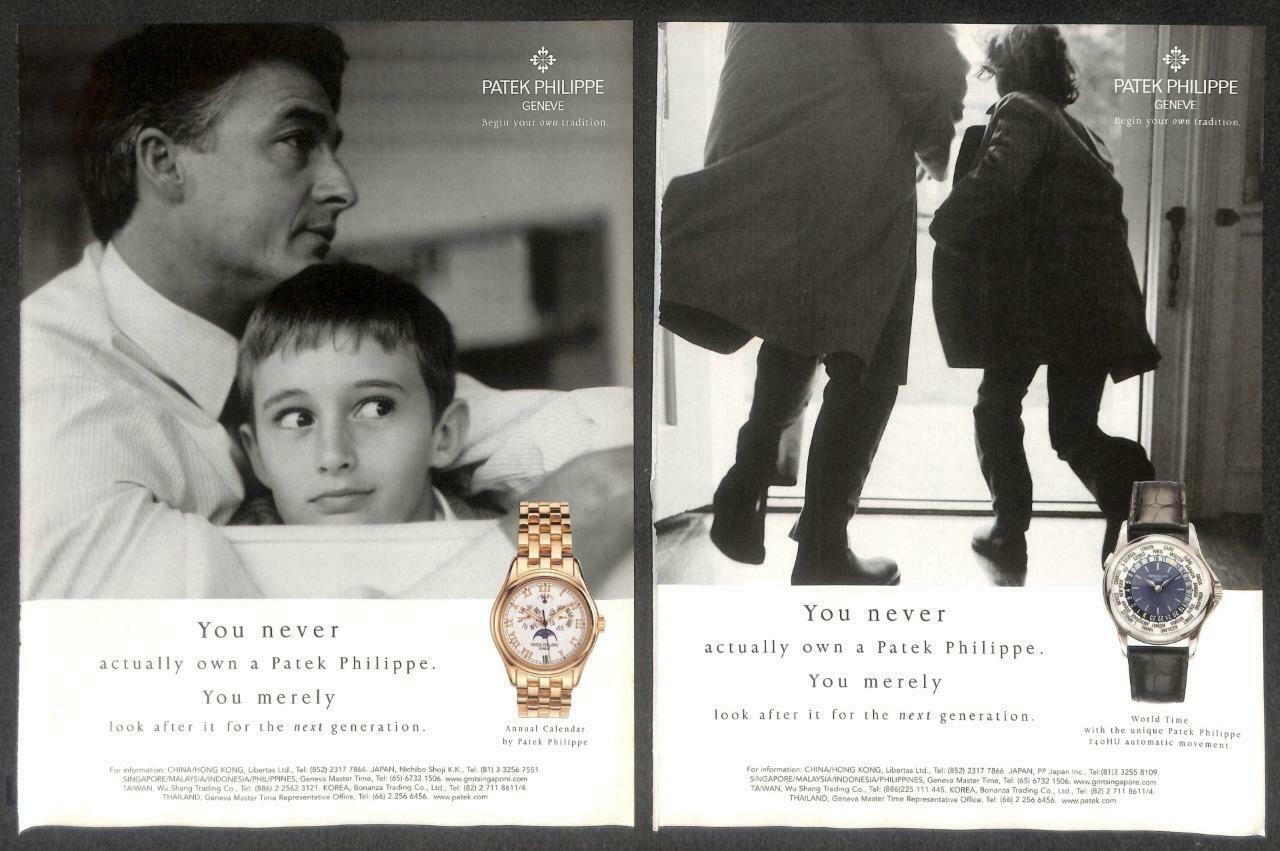 Vintage Patek Philippe Watch Magazine Advertisement Print Ad x 10 (P916)
