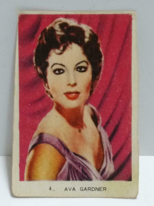 Vintage Actress Ava Gardner Mini Colour Mini Photo Trading Card F/S (A2323)