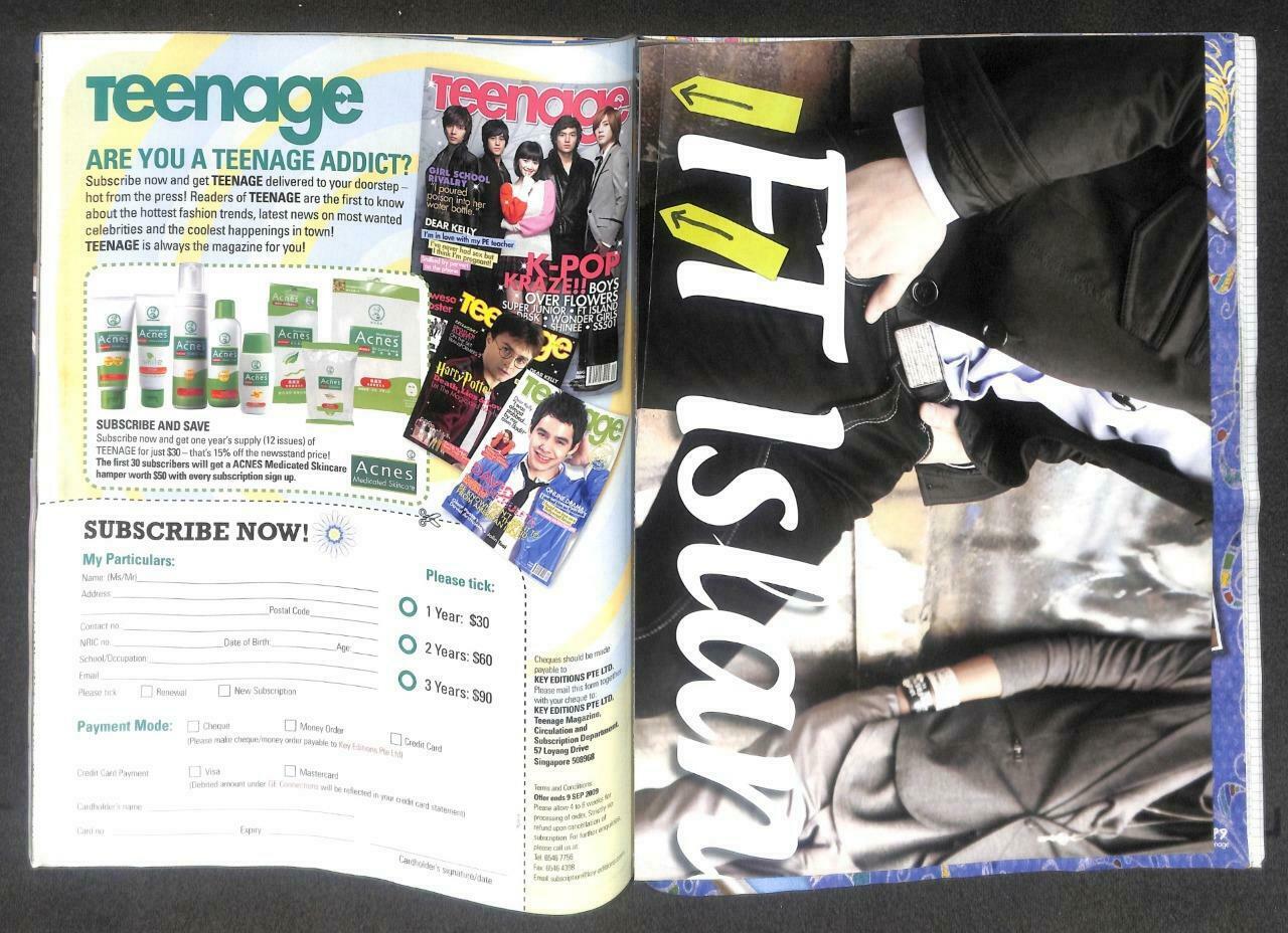 Singapore Teenage Magazine 2009 S.H.E 任家萱 田馥甄 陳嘉樺 F.T.Island Poster F/S M127 E