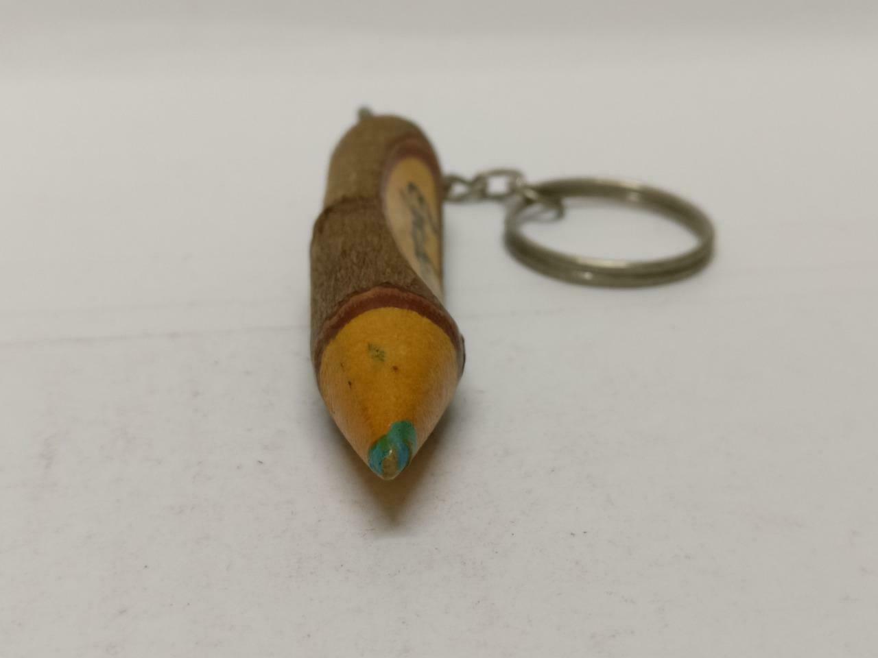 LP888 Vintage Handmade Mini Wooden Pencil Name Eychelle Keychain Keyring F/S (B731)