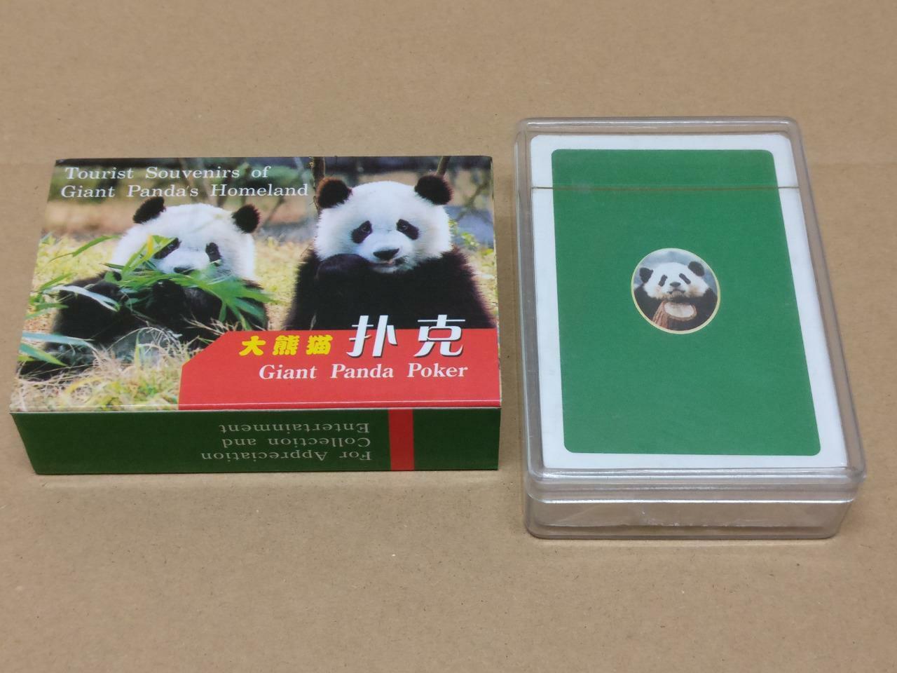 Unused Rare Giant Panda Poker Playing Cards Souvenir (A1974)