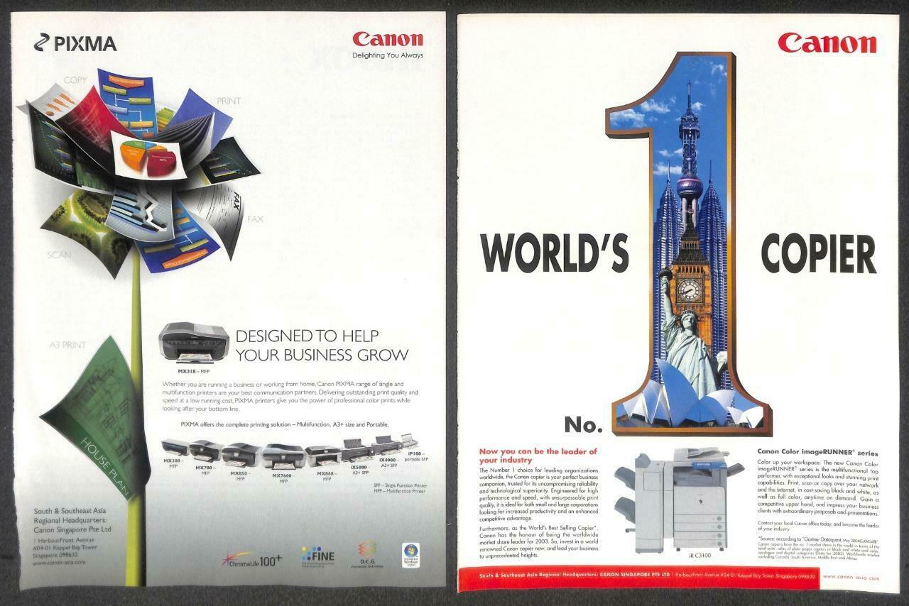 Vintage Canon Camera Copier Printer Magazine Advertisement Print Ad x 9 (P905)